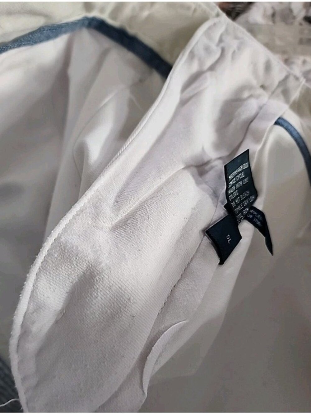 Polo Ralph Lauren Classic Fit White Chino Pants Men’s 35x30 Cotton Dry Cleaned - Picture 11 of 13